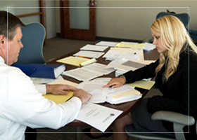 Attorney helping out during a divorce